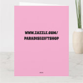 AMUSANT HIPPIE GRANDE CARTE D'ANNIVERSAIRE POUR LU (Dos)