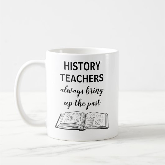 Amusant Histoire Enseignant Cadeau Café Mug (Gauche)