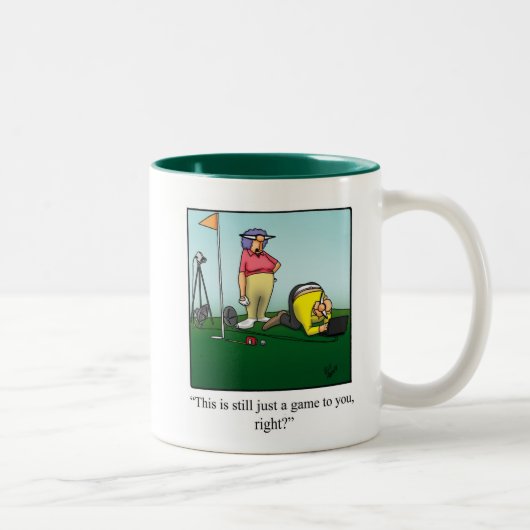 Amusant Humour de golf Mug (Droit)