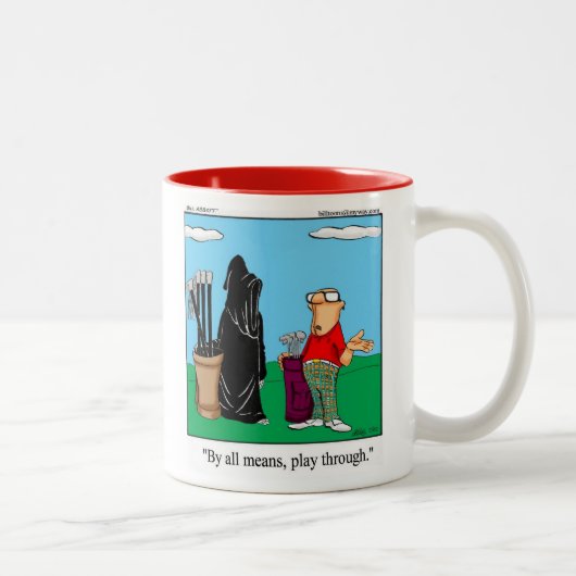 Amusant Humour de golf Mug (Droit)