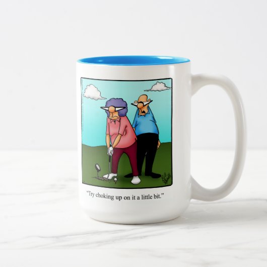 Amusant Humour de golf Mug (Droit)
