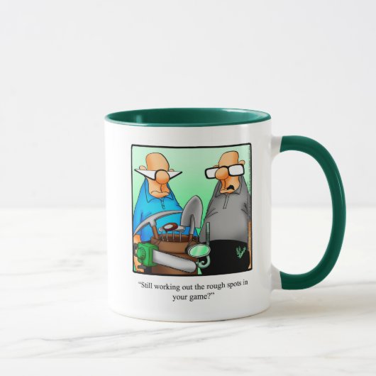 Amusant Humour de golf "Rough Spots" Mug (Droite)