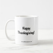 Amusant Humour de Thanksgiving "Feast" Mug (Gauche)