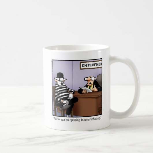 Amusant Humour de travail Mug (Droite)