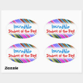 Amusant "Incroyable élève du jour !" Autocollant (Feuille)