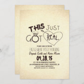 Amusant invitation à la fête d'engagement Ce n'est (Devant / Derrière)