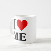 Amusant Je m'aime Mug (Devant gauche)