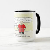 Amusant jeune Père Noël Mug (Devant droit)