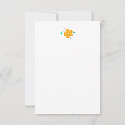 Amusant Joli Merci plat fleuri (Dos)