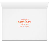 Amusant Joyeux anniversaire Labrador Dog à la plag (Intérieur Horizontal (Bas))