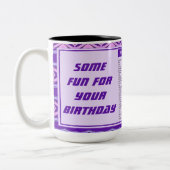 Amusant Joyeux Anniversaire Mug (Gauche)