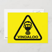 Amusant Lads Curry Night épicé Invitation de la fê (Devant / Derrière)