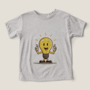 Amusant Lampe Lampe LED Cartoon T-shirt