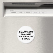 Amusant "LONG WALKS TO THE FRIDGE" Magnet (In Situ (Lave-vaisselle))