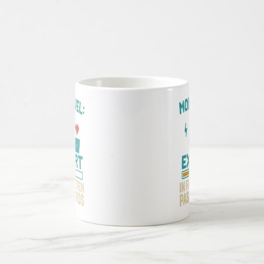 Amusant maman Mug ; expert en mots de passe oublié (Centre)