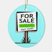 Amusant Mari Noël Ornement (Gauche)