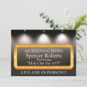 Amusant Marquee Invitation Anniversaire. (Debout devant)