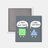 Amusant Math Joke Aimant Géométrie Cute Aimant (Recto/Verso)