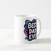 Amusant "Meilleur Papa Jamais" Mug (Devant droit)