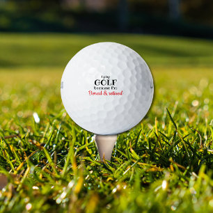 Amusant message personnalisé unique balle de golf