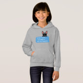 Amusant message texte bleu français (Devant entier)