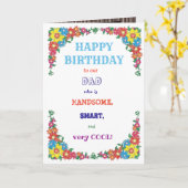 Amusant Modèle pour Anniversaire (Fleur jaune)