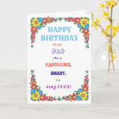 Amusant Modèle pour Anniversaire (Fleur jaune)