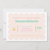 Amusant Moderne Colorful Graduation Faire-part (Dos)