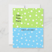 Amusant Monstres Invitation Anniversaire (Dos)