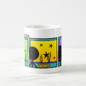 Amusant Ninja Starfish Stickman Mug - 103 (Centre)