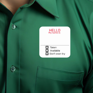 Amusant Nom de la Partie Balise Balise Sticker