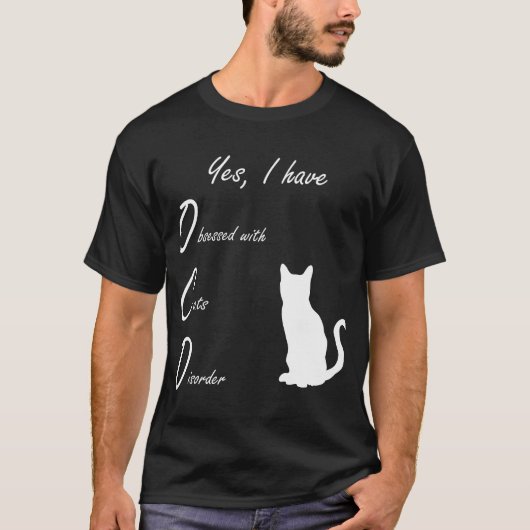 Amusant Obsédé Par Le T-shirt Chats (Devant)