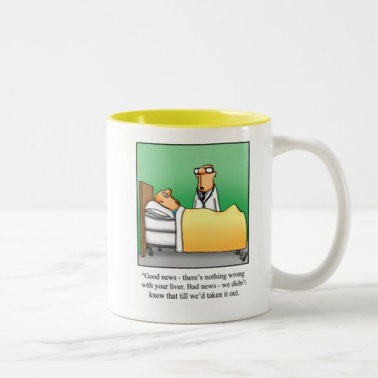 Amusant Obtenir Bien Humour Café Mug (Droit)