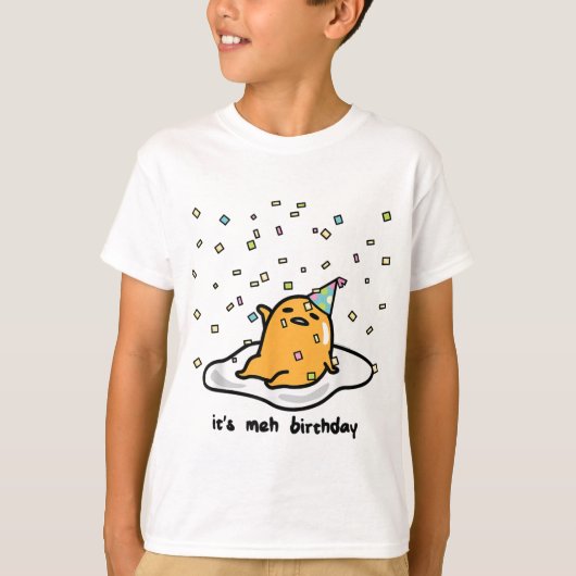 Amusant Oeuf Lazy Anniversaire T-shirt (Devant)