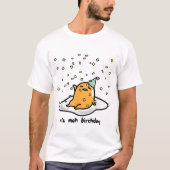 Amusant Oeuf Lazy Anniversaire T-shirt (Devant)