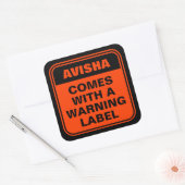 Amusant orange personnalisée vient avec étiquette  (Enveloppe)