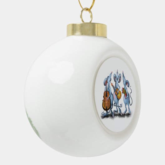 Amusant ornement de Noël avec musique de souris (Gauche)