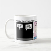 Amusant Pas De Bouton Stickman Mug - 021 (Gauche)