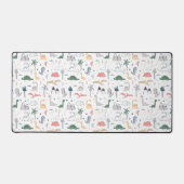 Amusant Pastel Dinosaur Motif de scène (Recto)