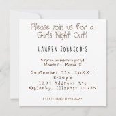 Amusant Pays Vache Bachelorette Fête Invitation (Dos)