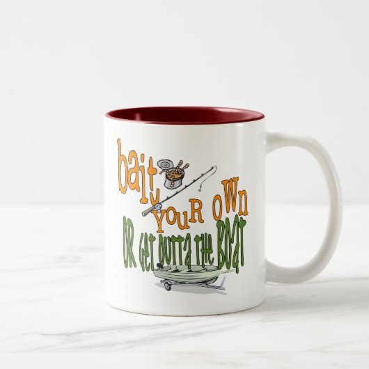 Amusant Pêche Mug Pêche Humour appât de pêche (Droit)