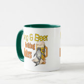 Amusant Pêche Mug Pêche Humour Pêche Bière (Devant gauche)