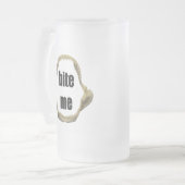 Amusant Pêche Mug Pêche Humour Pêche Bite Me (Devant gauche)