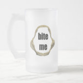 Amusant Pêche Mug Pêche Humour Pêche Bite Me (Gauche)