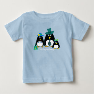 Amusant Penguin Famille de 3 T-shirts pour enfants