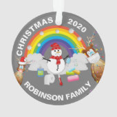 Amusant Personnalisé 2020 Covid Christmas Tree (dos)