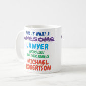 Amusant Personnalisé Awesome Avocat Mug Cadeau (Devant gauche)