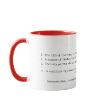 Amusant Personnalisé Femme Définition Mug