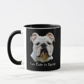 Amusant Personnalisé Halloween Chien Photo Mug Tro (Gauche)