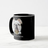 Amusant Personnalisé Halloween Chien Photo Mug Tro (Devant gauche)